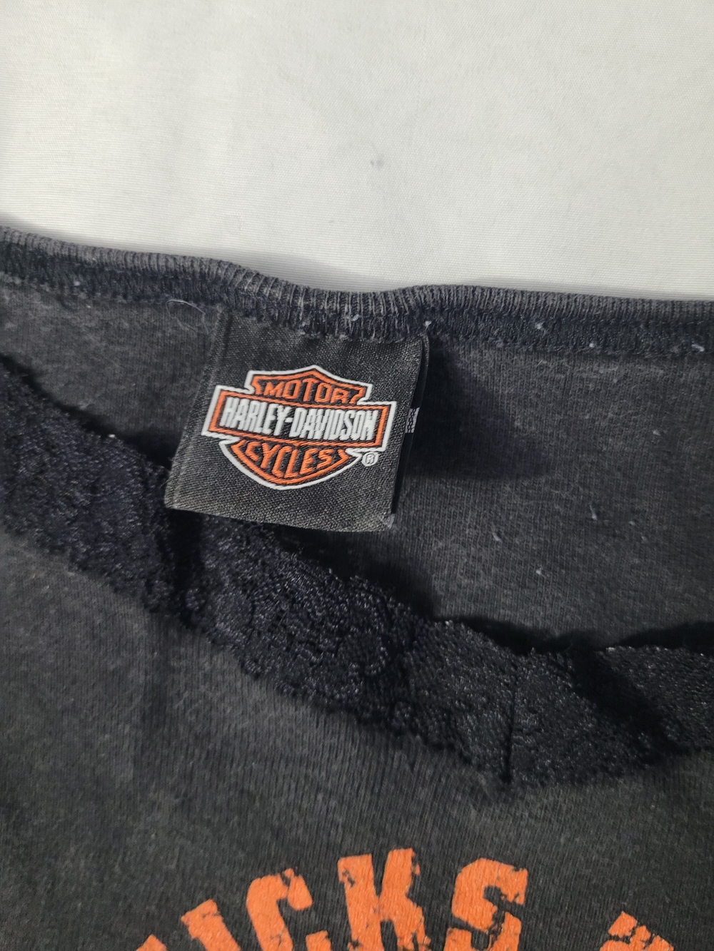 Harley-Davidson Womens 'Chicks Rule' Graphic Tank Top - Picture 3 of 5